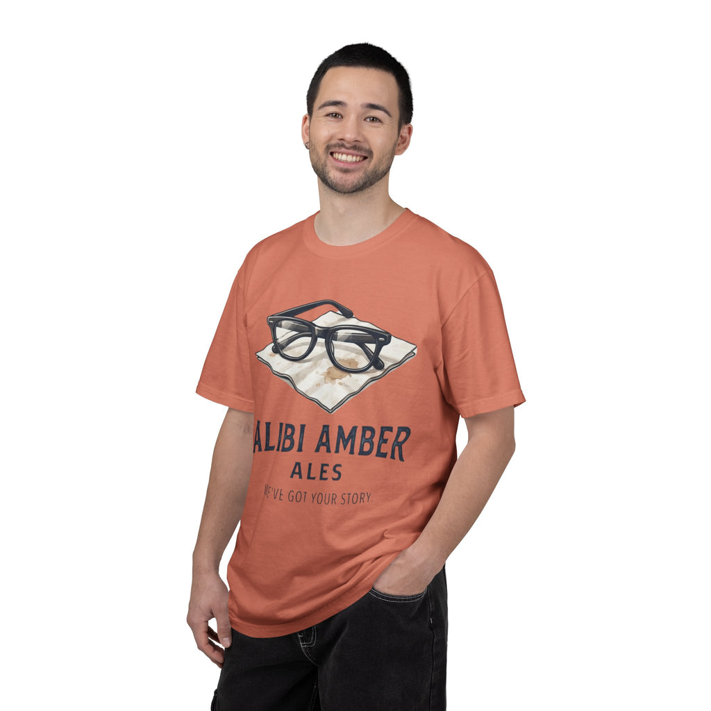 "Alibi Amber Ales" Unisex Garment-Dyed Tee