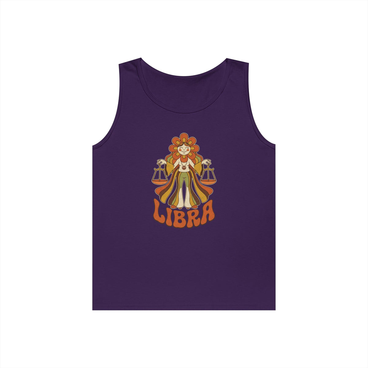 "Retro Mascot Groovy Libra" Tank Top