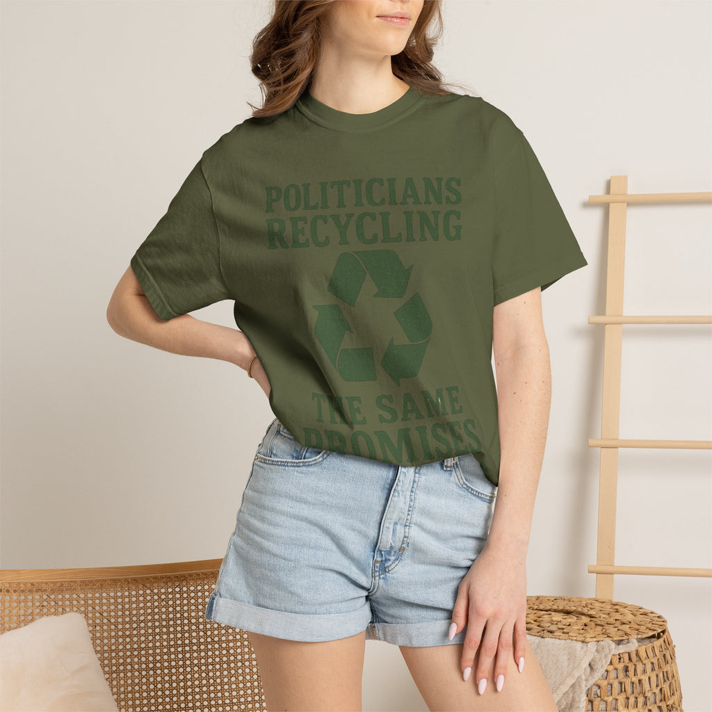 "Politicians Recycling" Unisex Garment-Dyed T-shirt