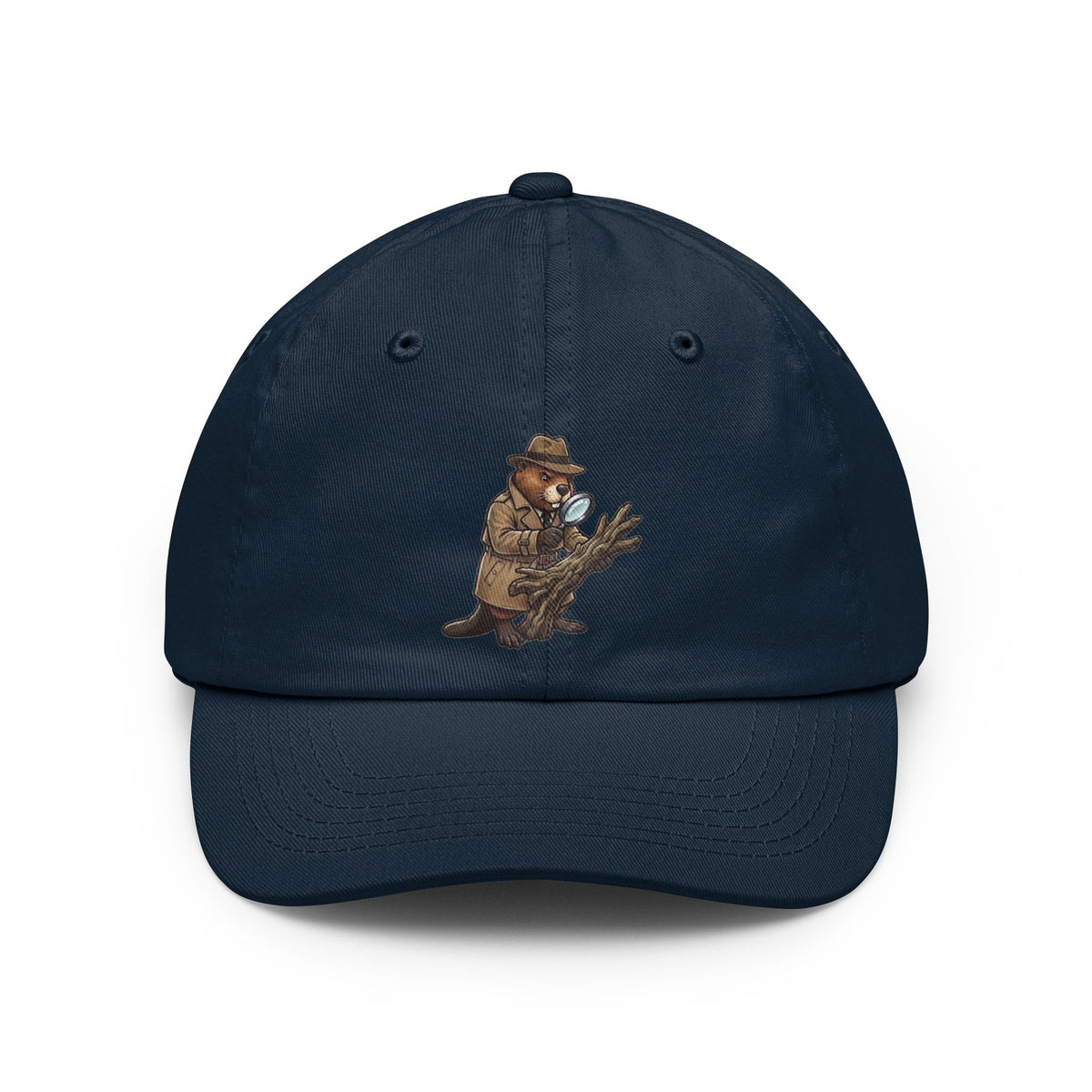 Color: Navy | I Know Hard Wood Dad Hat — Graphic