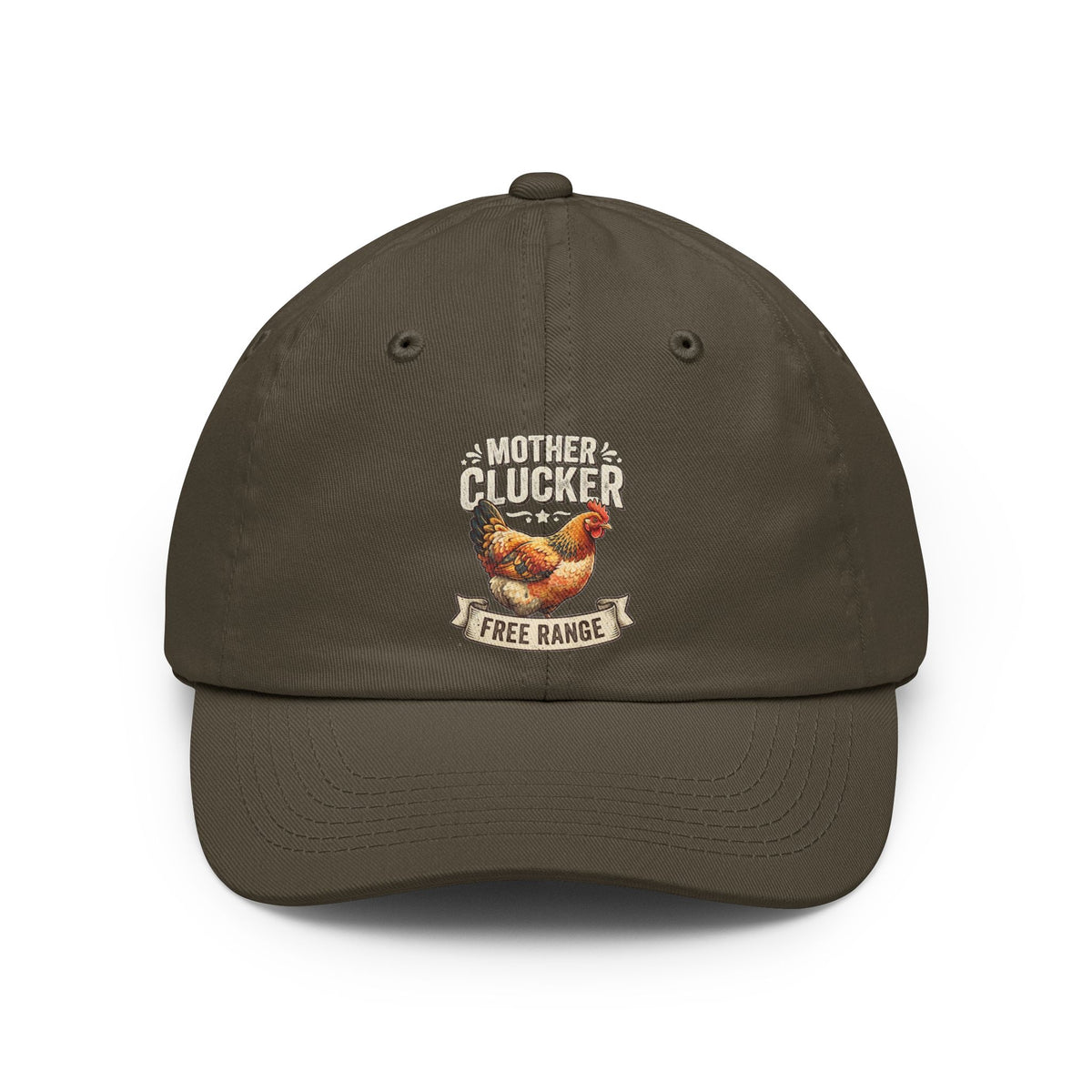 Color: Olive | Mother Clucker Dad Hat — Graphic