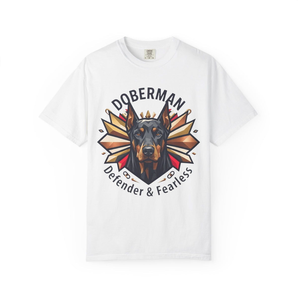 "Doberman Defender" Unisex Garment-Dyed Tee
