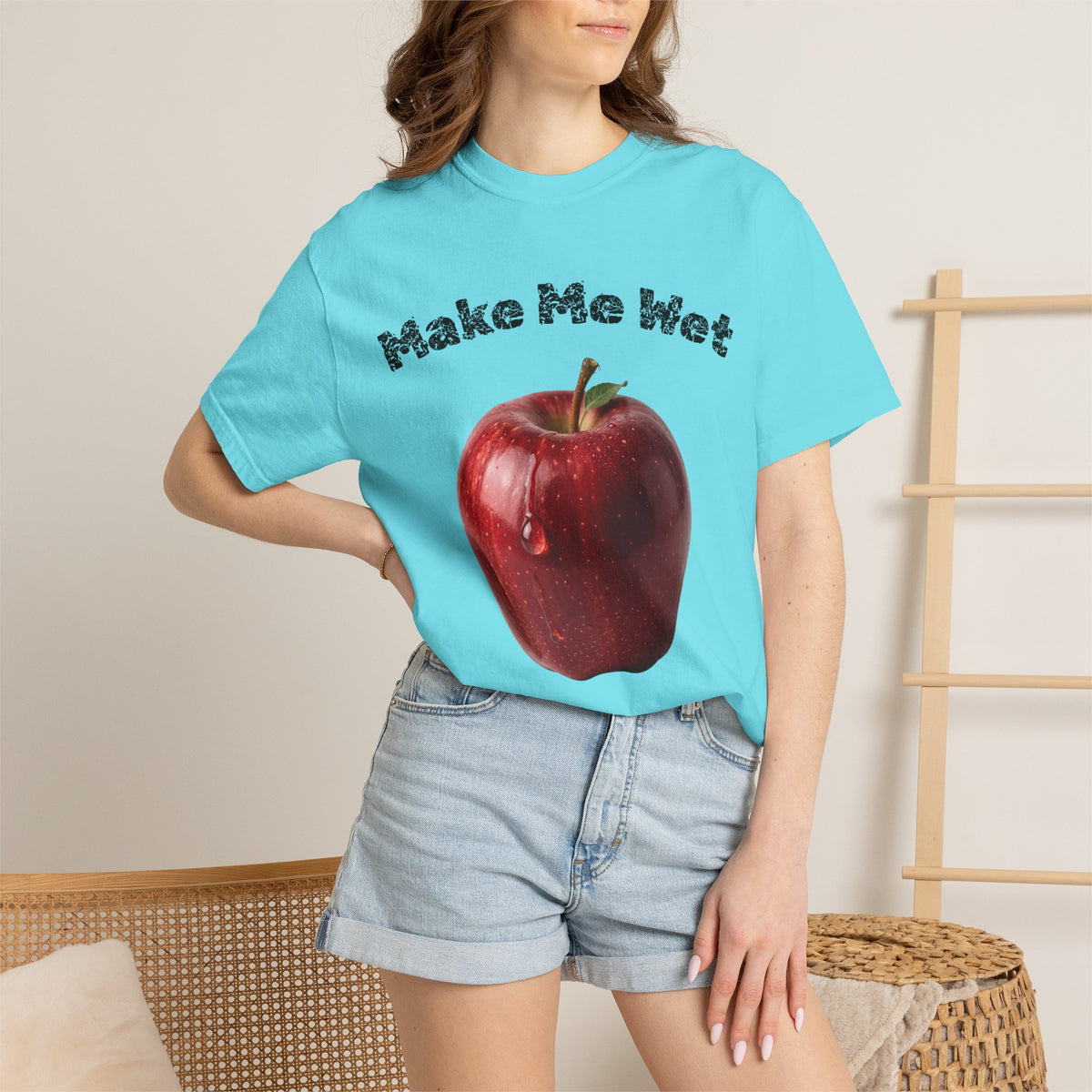 Color: Lagoon Blue | Make Me Wet Unisex Garment-Dyed T-shirt