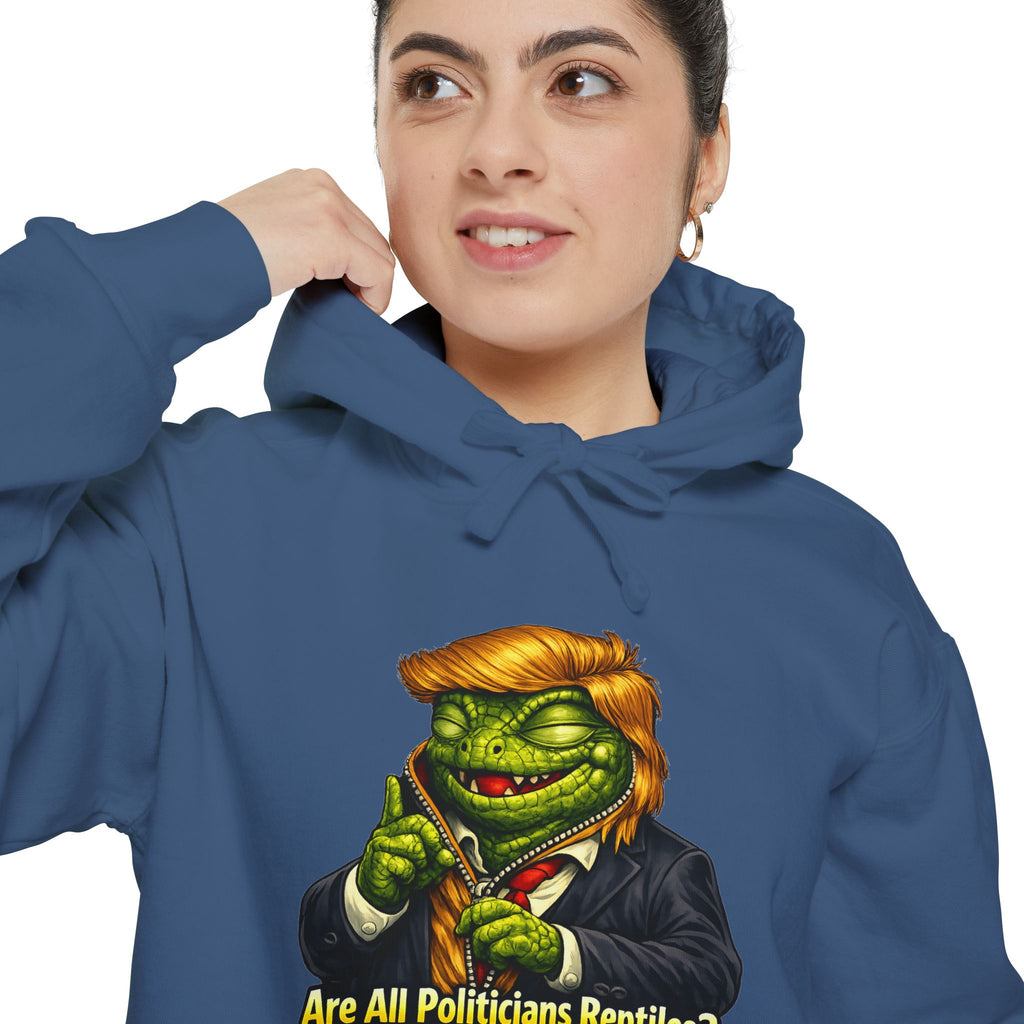 Reptilian Congress Committee | Garment-Dyed Hoodie — AttitudeShirts