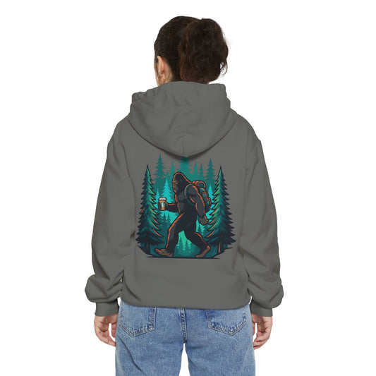 Color: Grey | Bigfoot-Sasquatch (North America) Garment-Dyed Hoodie