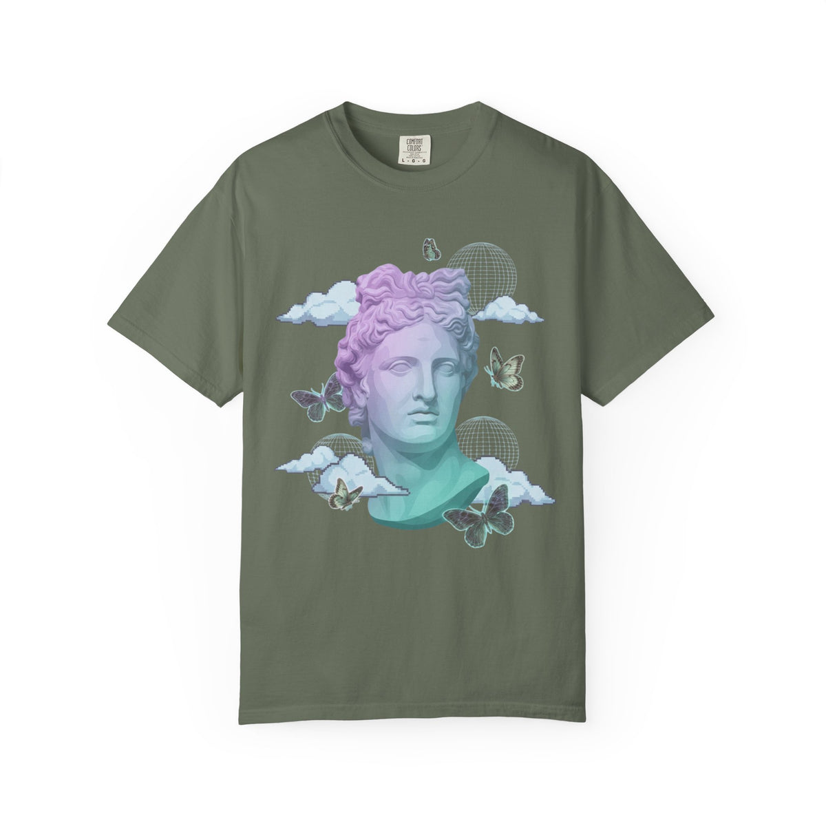 Color: Moss | Dreamscape Unisex Garment-Dyed Tee