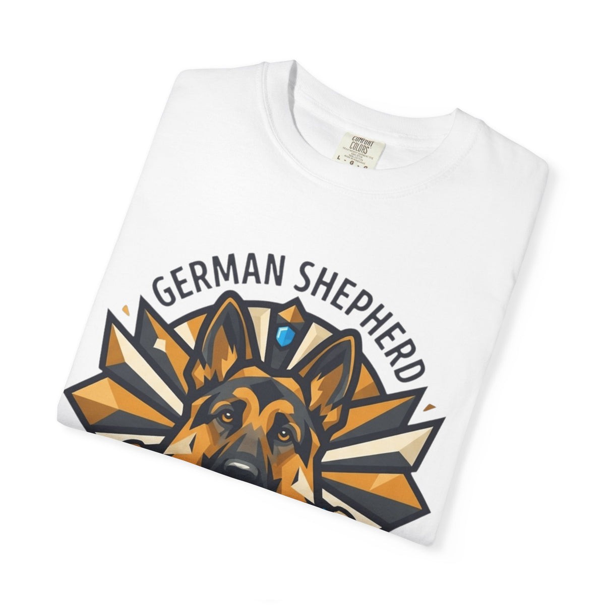 "German Shepherd Guardian Loyal Brave" Unisex Garment-Dyed Tee