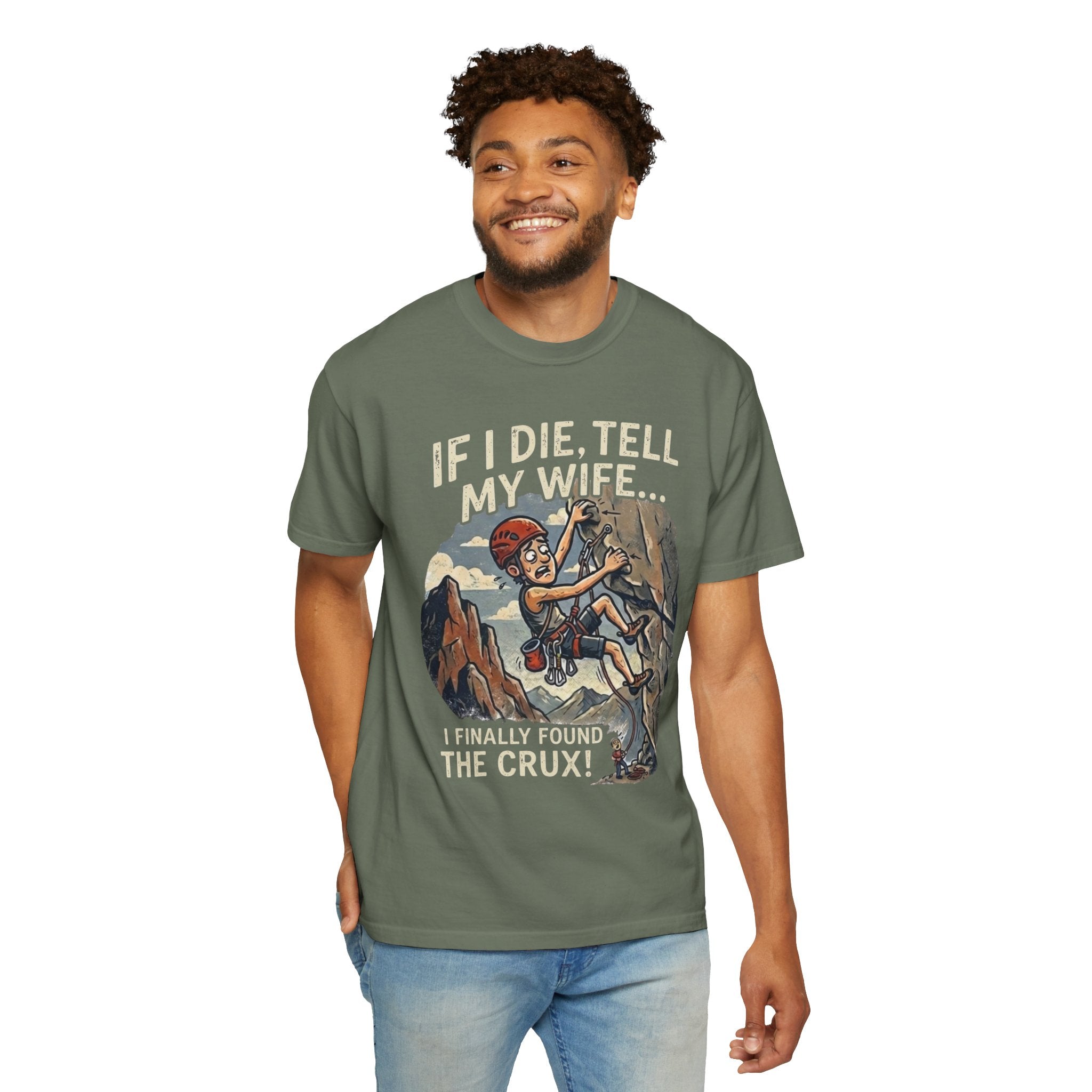 "Found the Crux" Unisex Garment-Dyed Tee