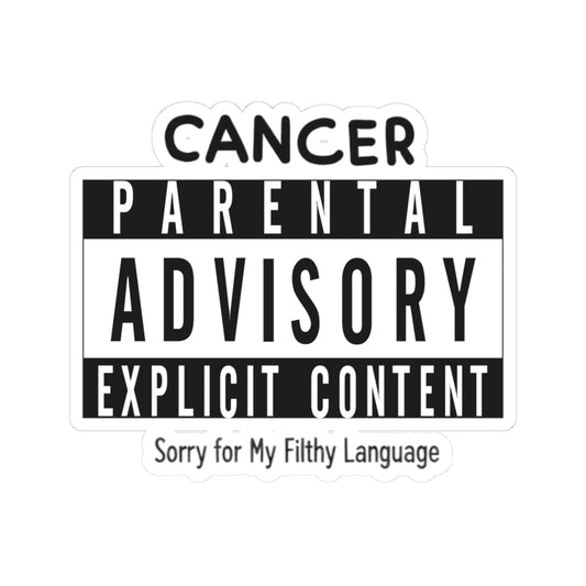 "Sorry For My Filthy Language" Sticker — Main