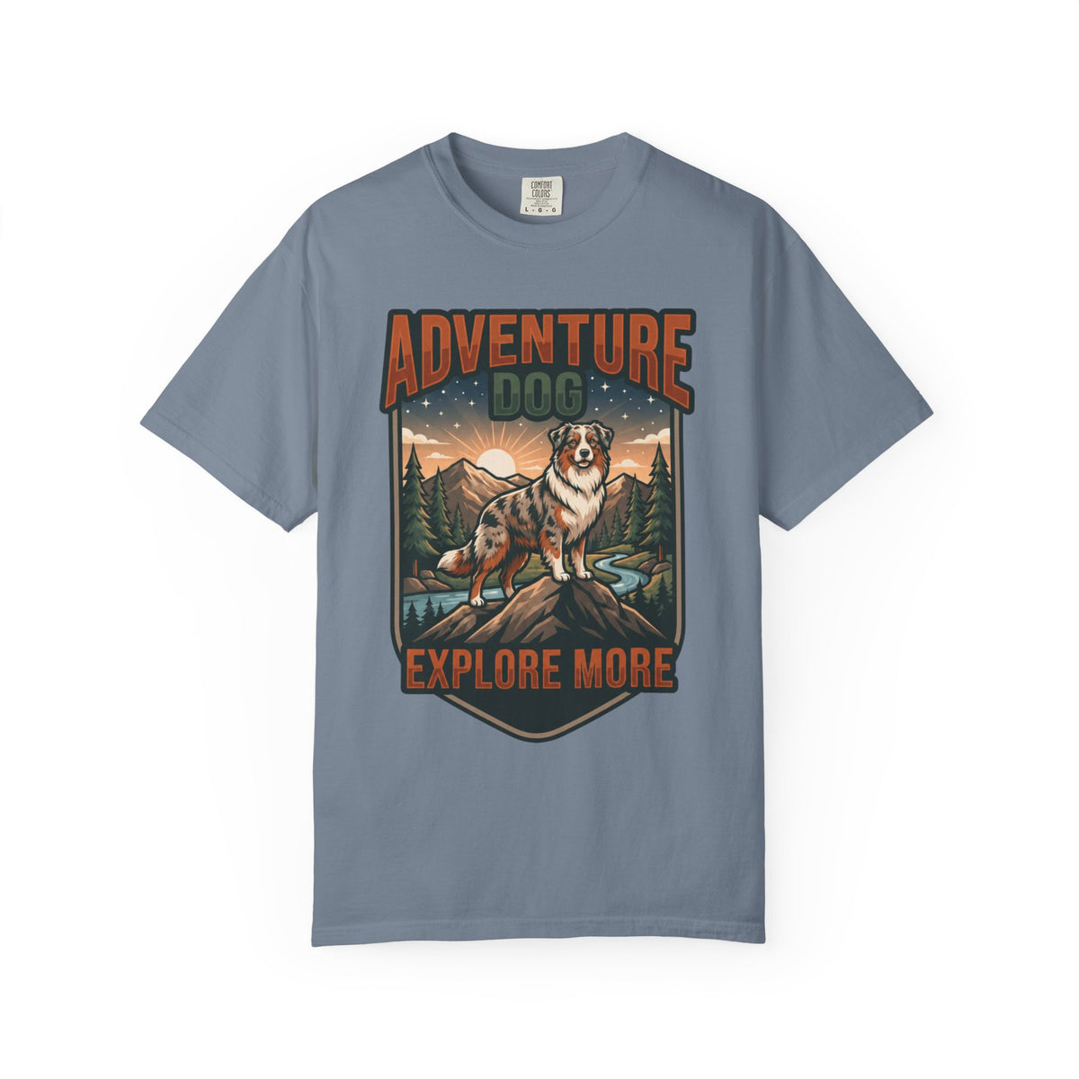 "Adventure Dog" Unisex Garment-Dyed Tee