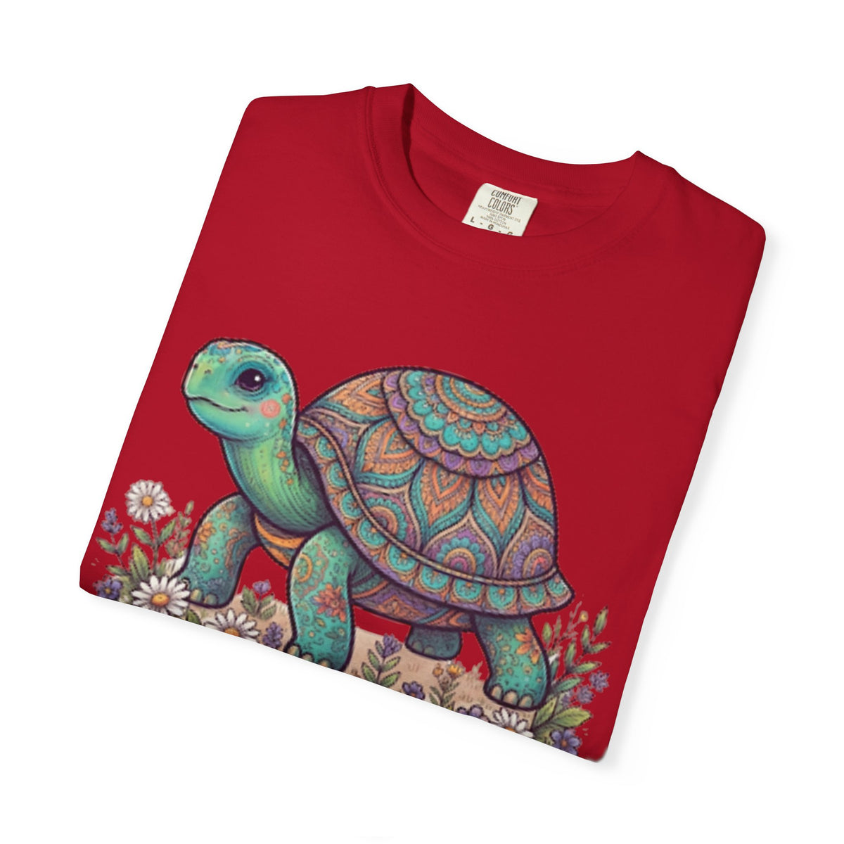 "Hippy Turtle" Unisex Garment-Dyed Tee