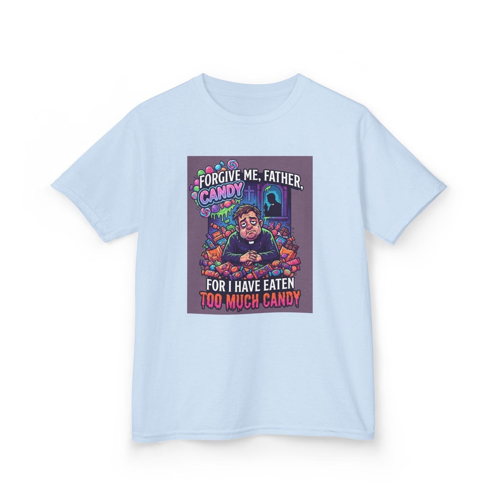 "Forgive Me Father Too Much Candy" Kids Tee