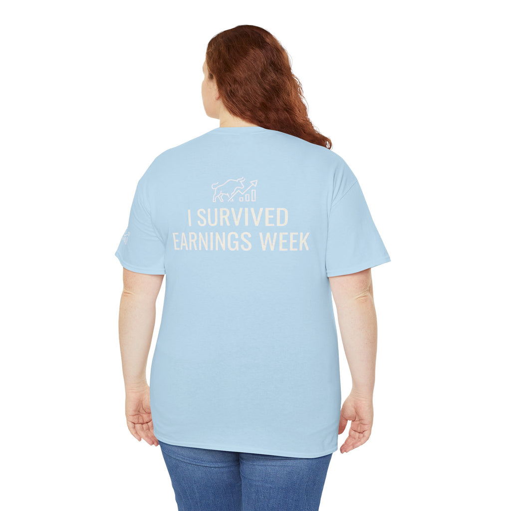 "I Survied Earnings Week" Premium Graphic Tee