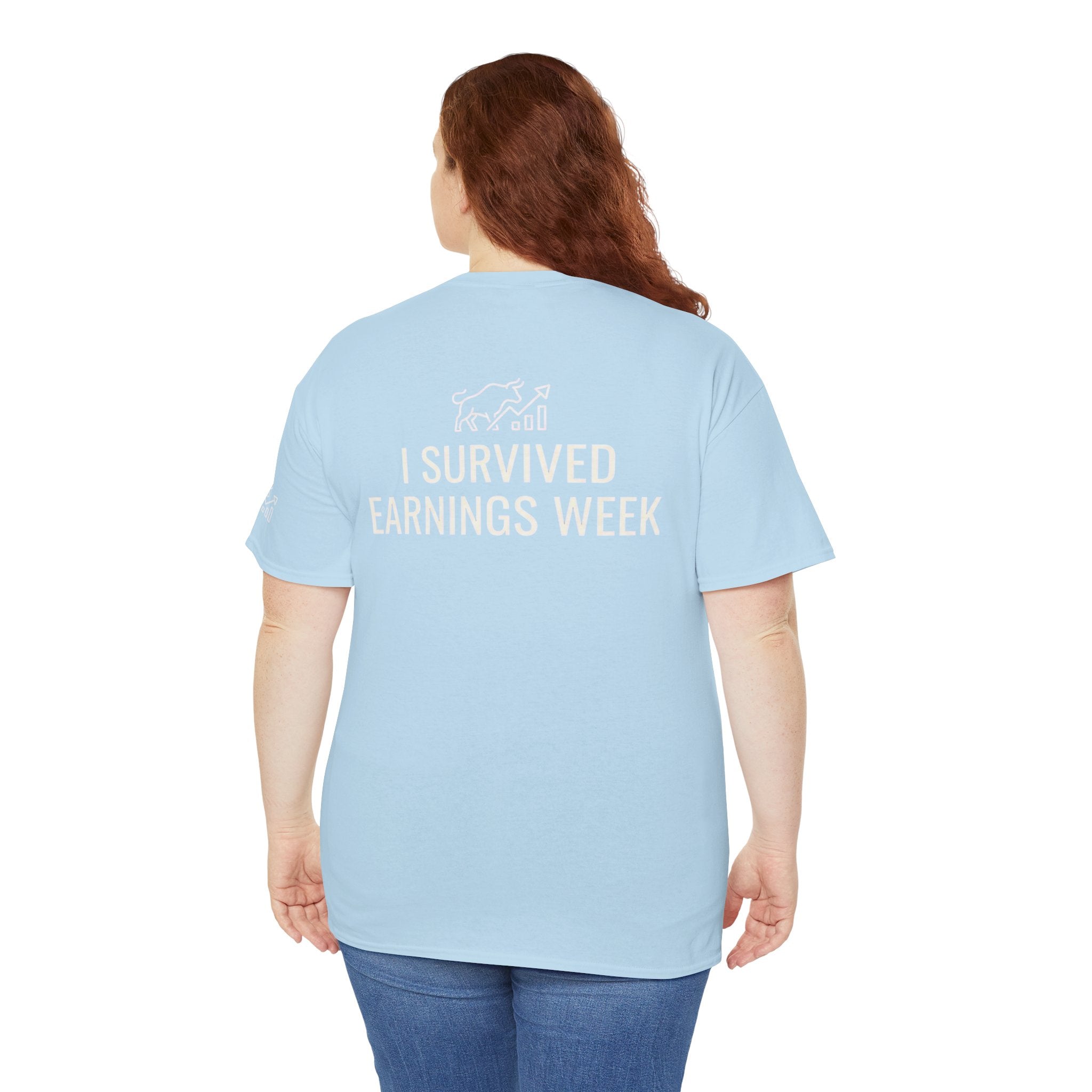 "I Survied Earnings Week" Premium Graphic Tee