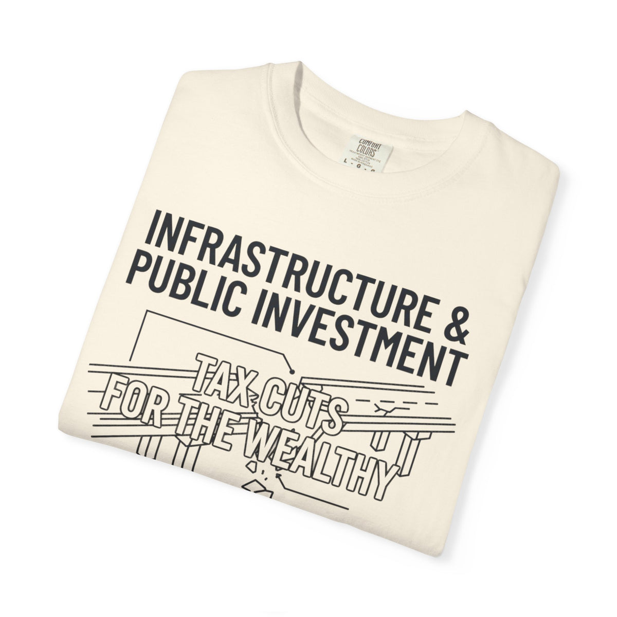 "Protest Series - Fix The Roads" Unisex Garment-Dyed Tee