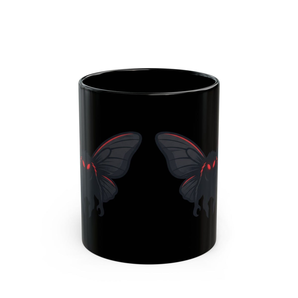 "Mothman (West Virginia, USA)" Black Ceramic Mug — Graphic