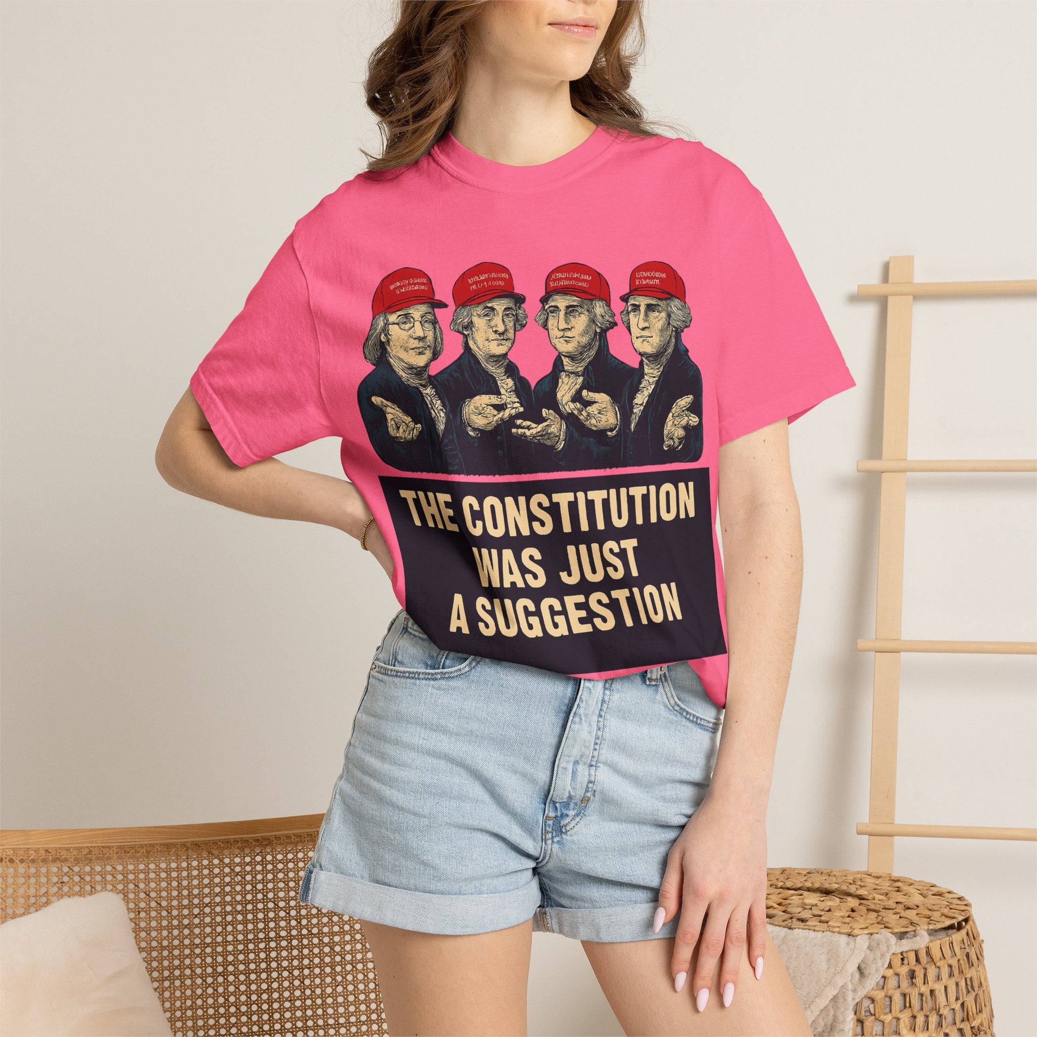 "The Constitution Was Just a Suggestion" Unisex Garment-Dyed T-shirt