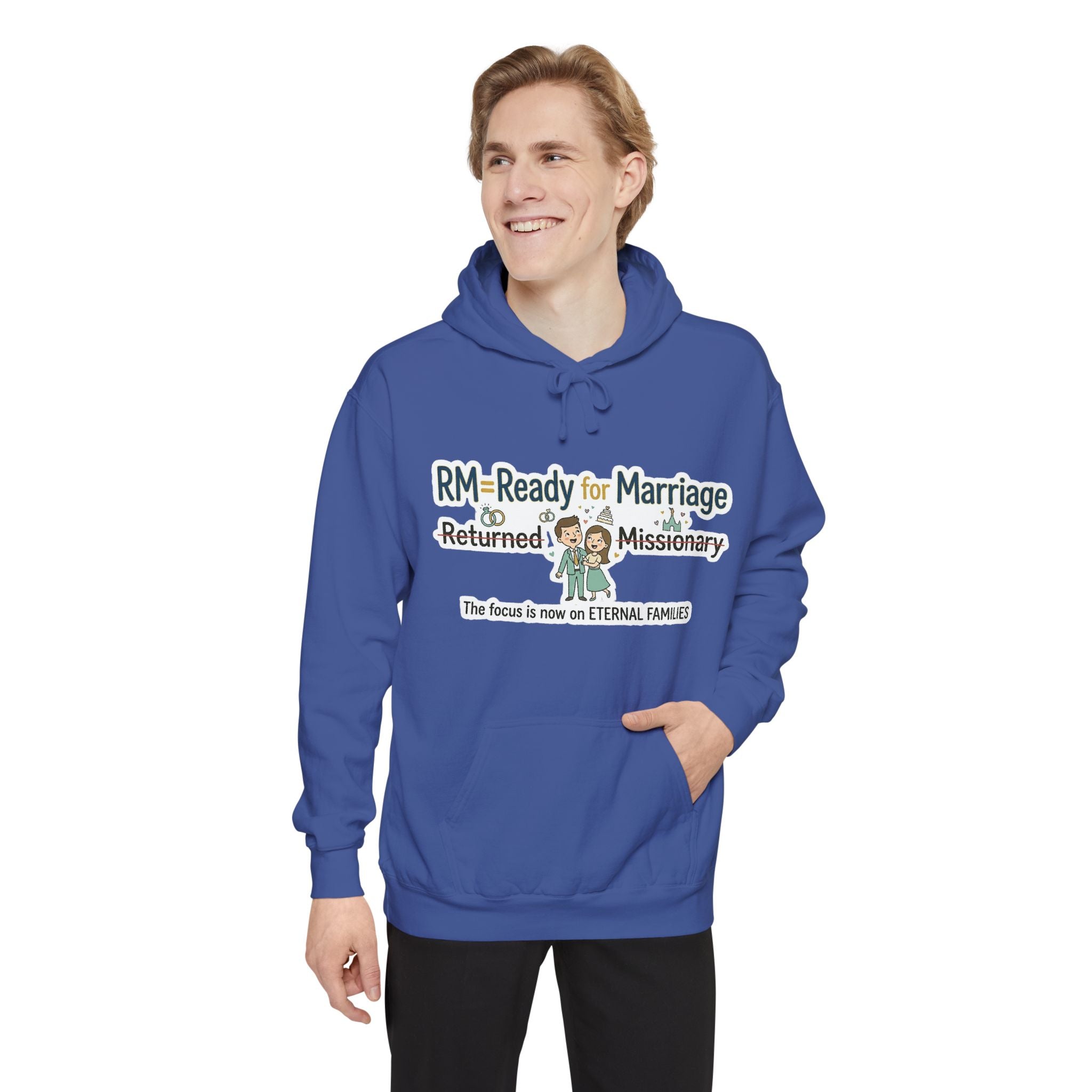 RM: Ready for Marriage (Probably Not) | Garment-Dyed Hoodie — AttitudeShirts