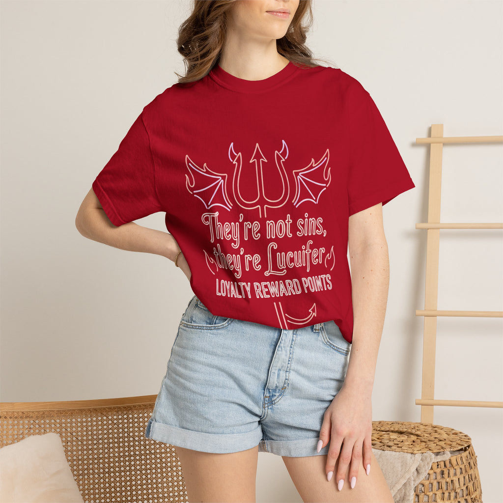 "Infernal Rewards Program" Unisex Garment-Dyed T-shirt