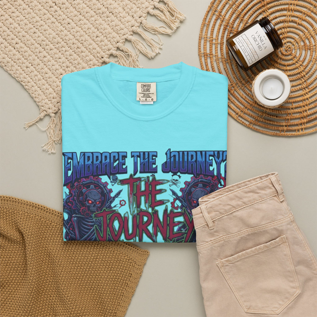 "Embrace the Journey - The Journey Sucks" Unisex Garment-Dyed Tee