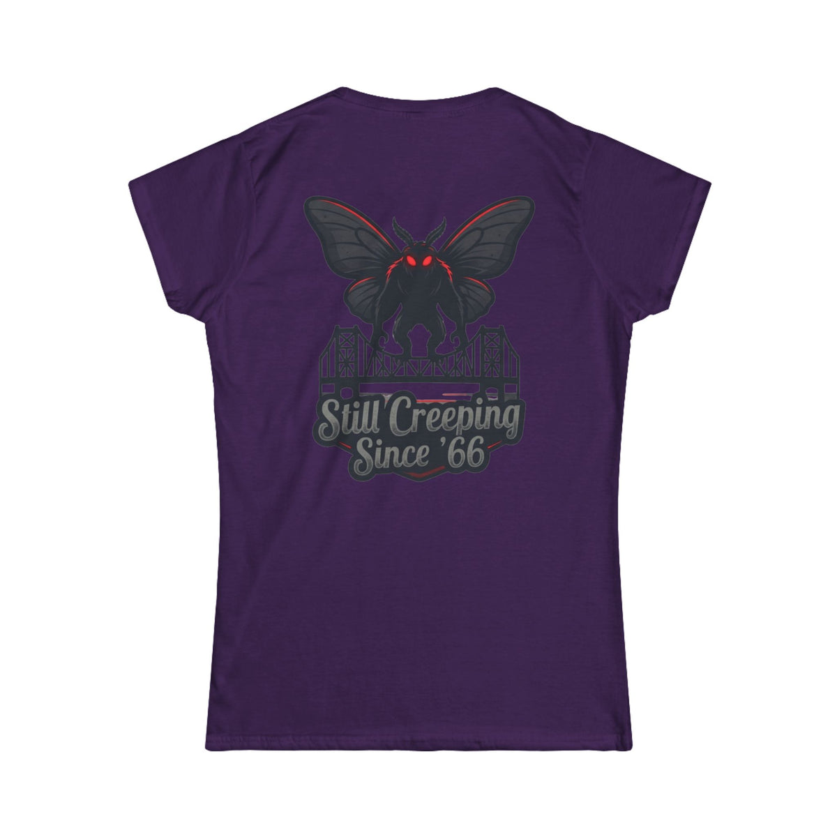 Color: Purple | Mothman (West Virginia, USA) Women's Tee