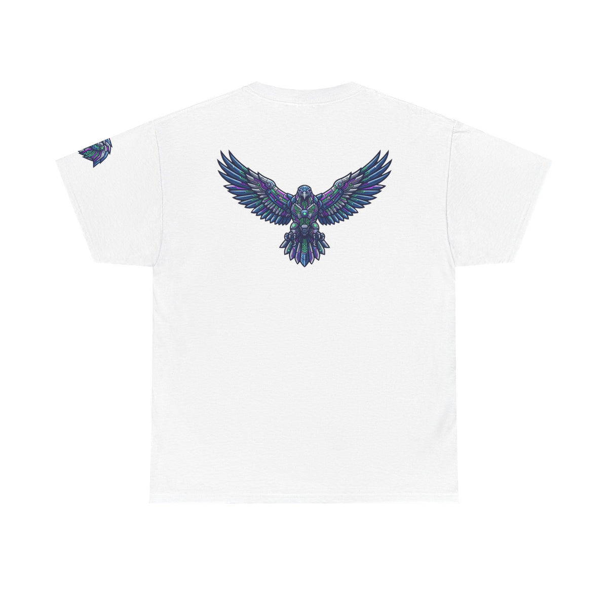 Color: White | Cyber Falcon Premium Graphic Tee