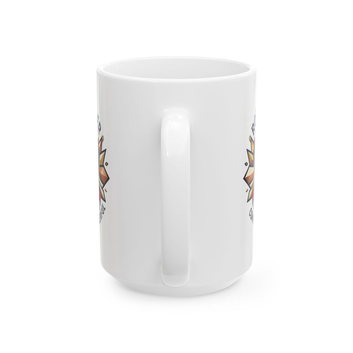 "Rottweiler Rulers Confident Powerful" White Ceramic Mug