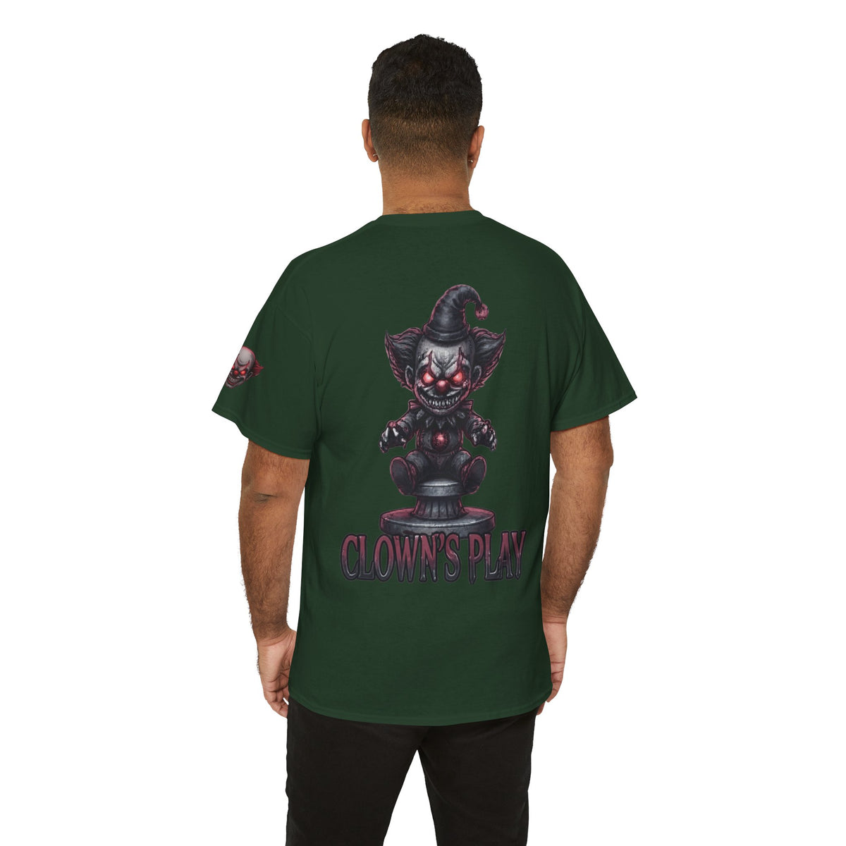 Color: Forest Green | Clown Play Premium Graphic Tee