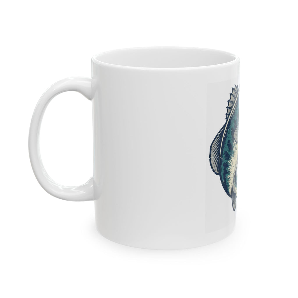 "Never Leave A Good Hole" White Ceramic Mug — Graphic