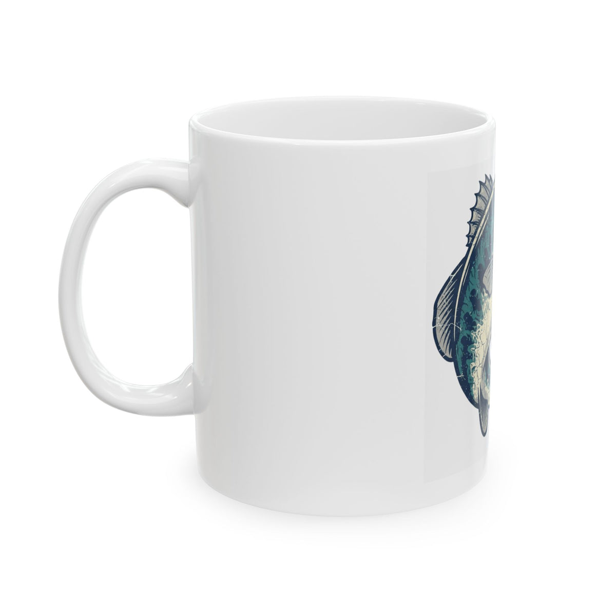 "Never Leave A Good Hole" White Ceramic Mug — Graphic
