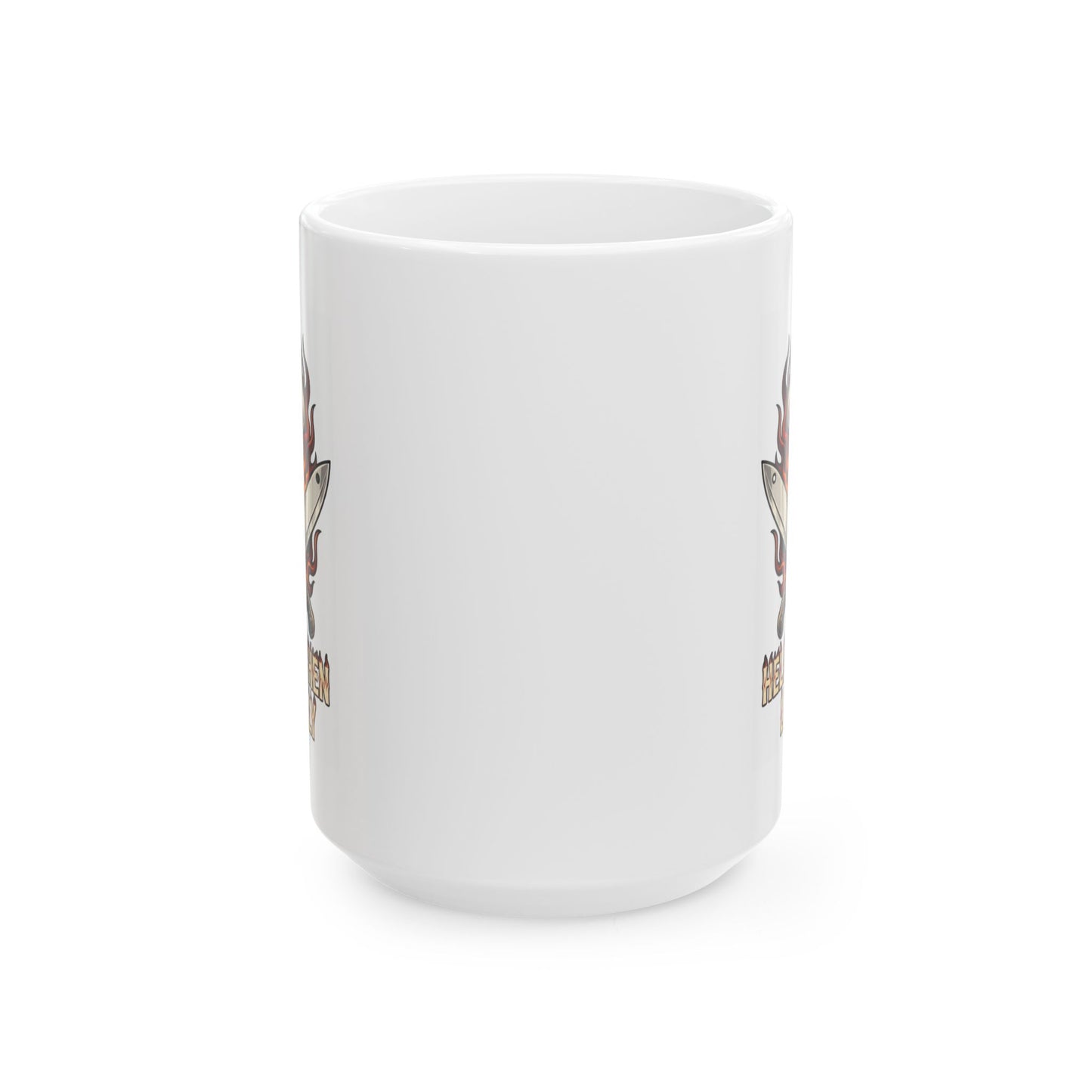 "Hell's Kitchen Literally" White Ceramic Mug