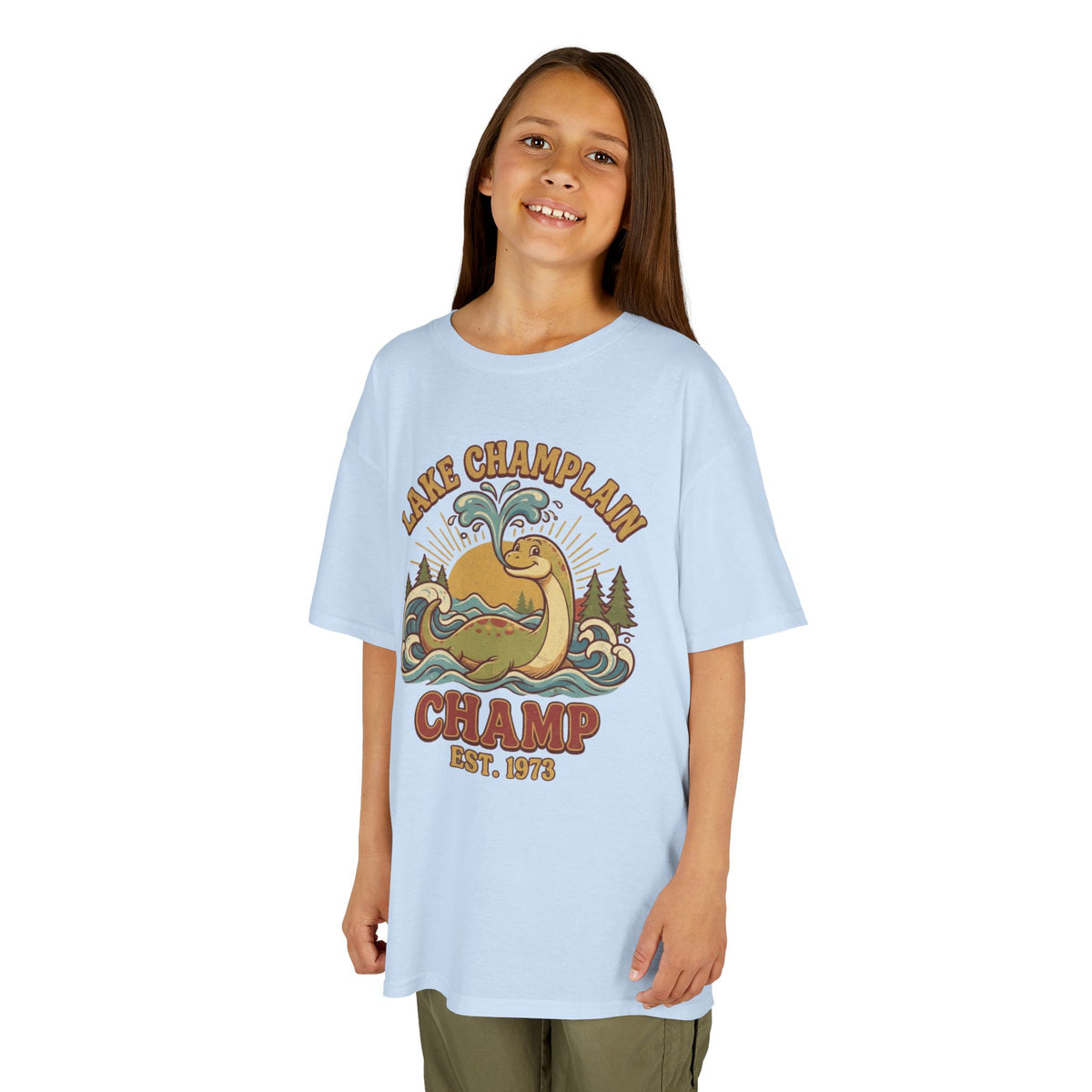 Color: Light Blue | Champ (Lake Champlain) Kids Tee