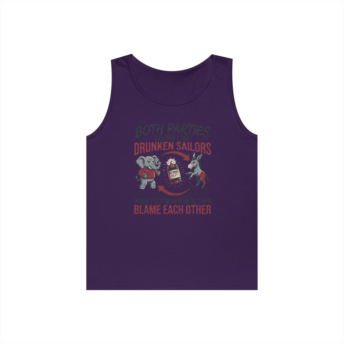 Color: Purple | Protest Series - Audit The Spending Tank Top