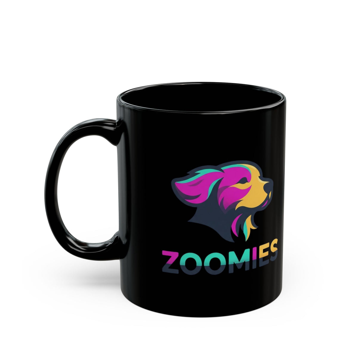 "Professional Zoomie Expert" Black Ceramic Mug — Graphic