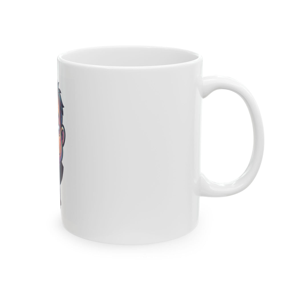 "Forgive Me Father Too Much Candy" White Ceramic Mug — Graphic