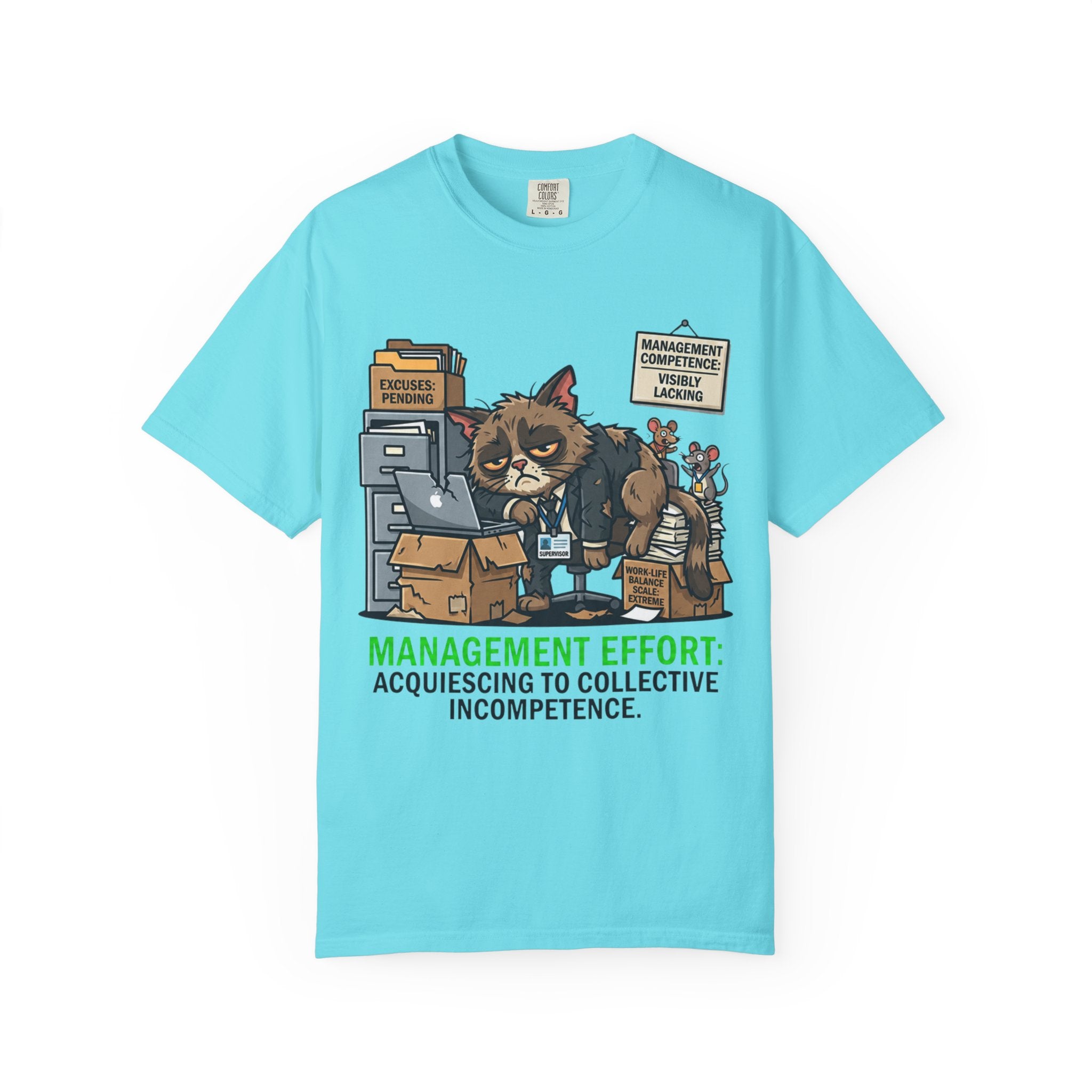 "Acquiescing to Collective Incompetence" Unisex Garment-Dyed Tee