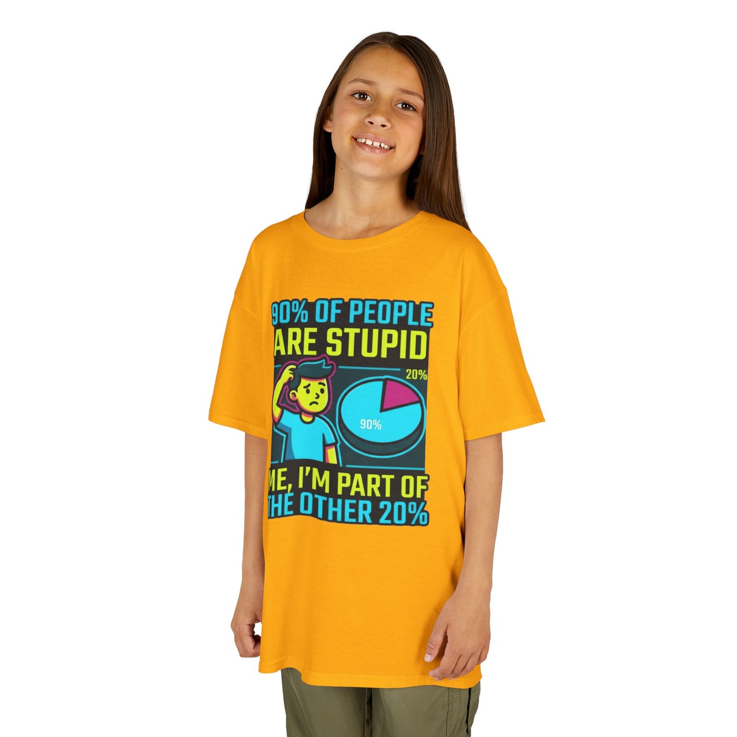 "90% Of People Are Stupid" Kids Tee