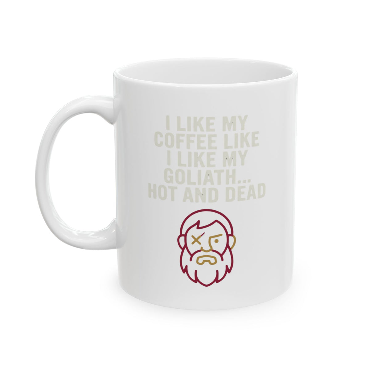 "Good Book Series Coffee Hot and Dead" White Ceramic Mug