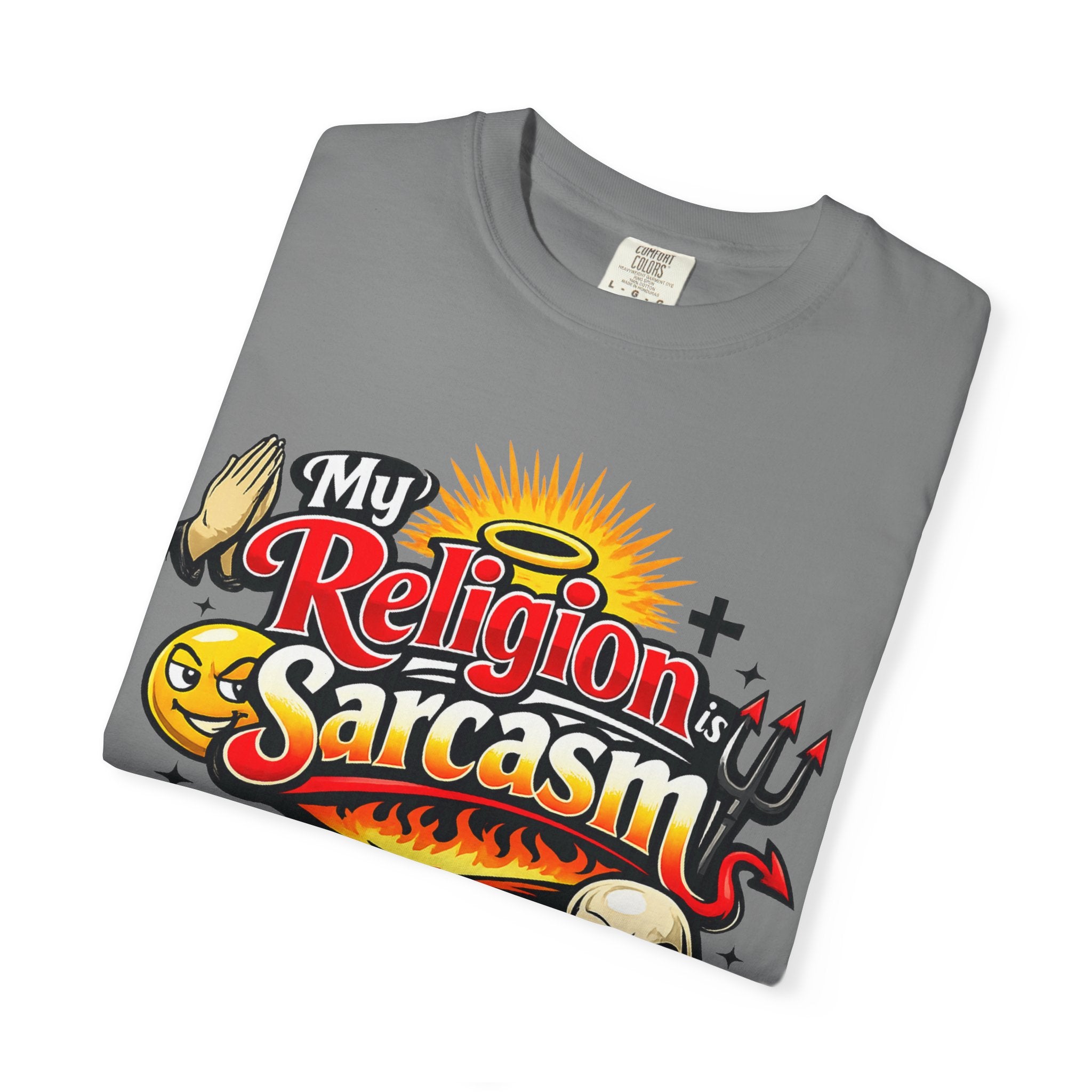"The Church of Snark" Unisex Garment-Dyed T-shirt