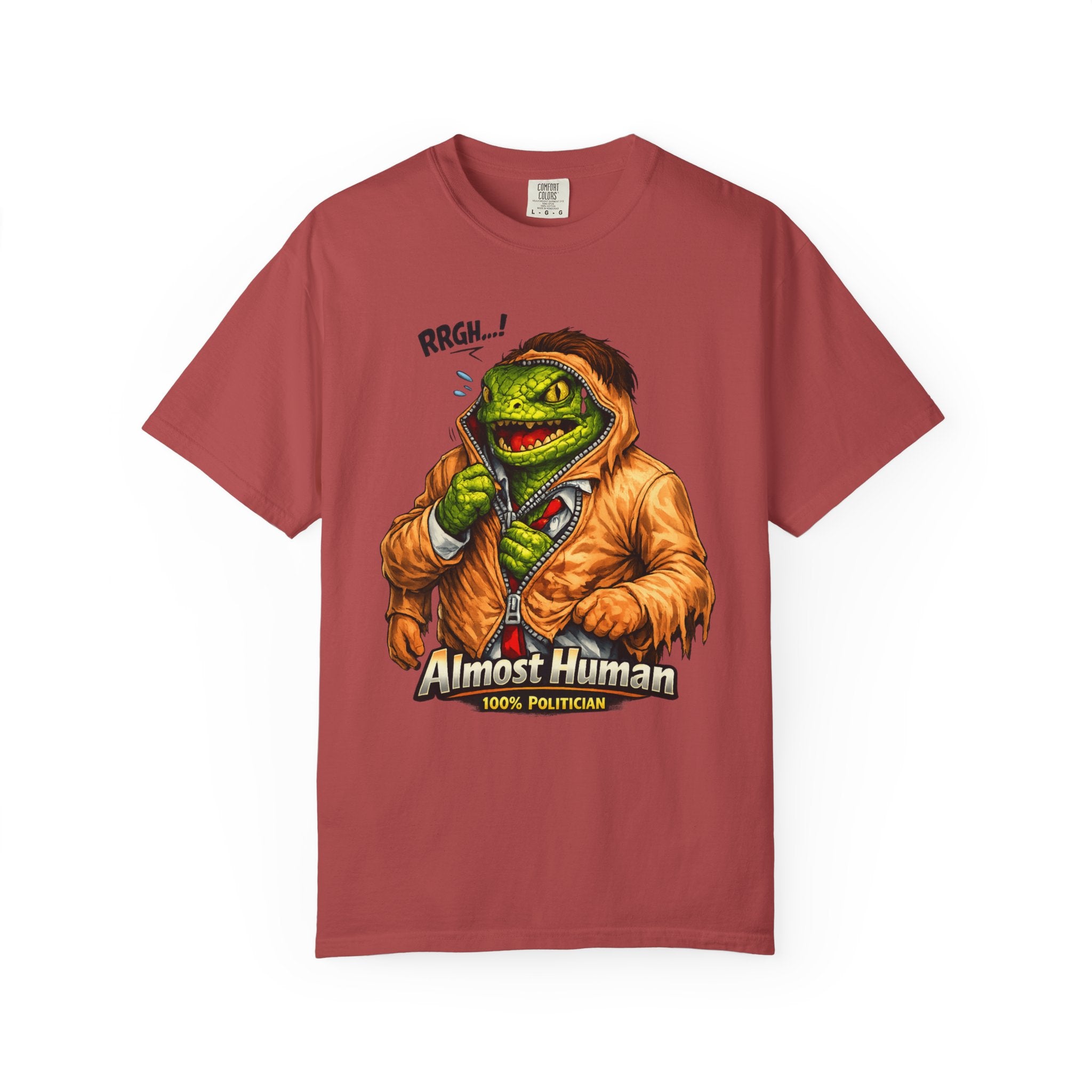 "Almost Human" Unisex Garment-Dyed T-shirt