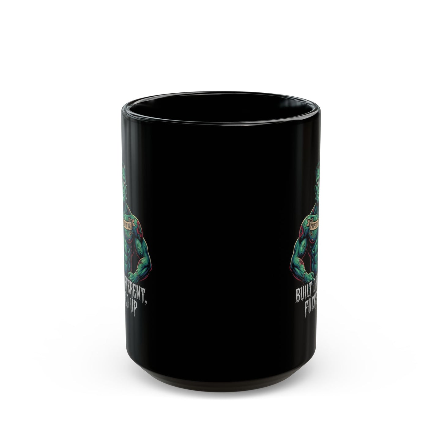 "Built Different" Black Ceramic Mug