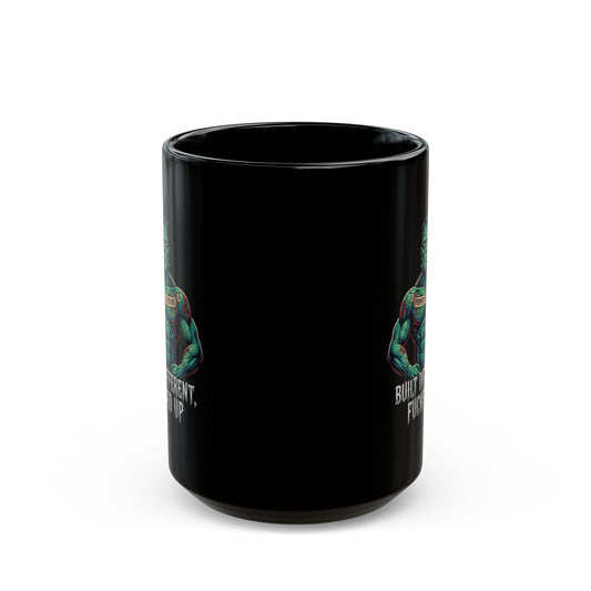 "Built Different" Black Ceramic Mug