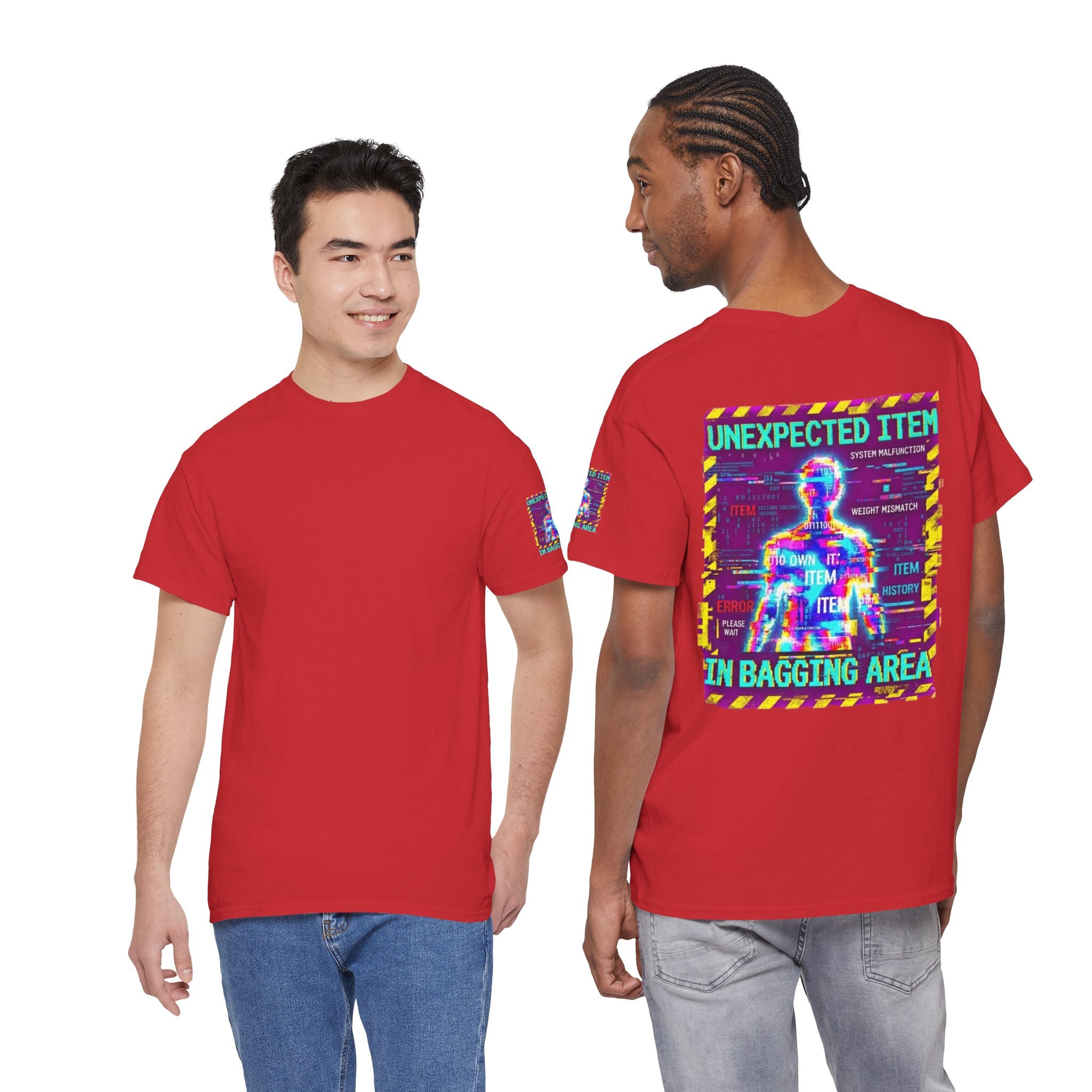 "Unexpected Item In Bagging Area" Premium Graphic Tee