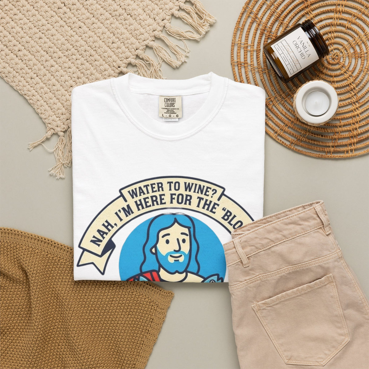 "Good Book Series Not Dead Awkward In Bed" Unisex Garment-Dyed Tee