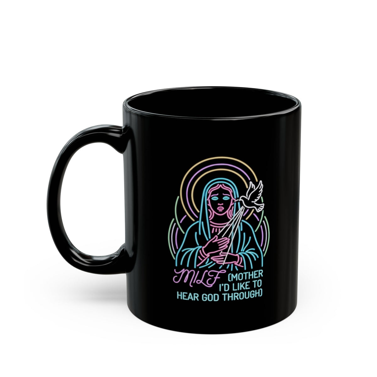 "Good Book Series MILF" Black Ceramic Mug