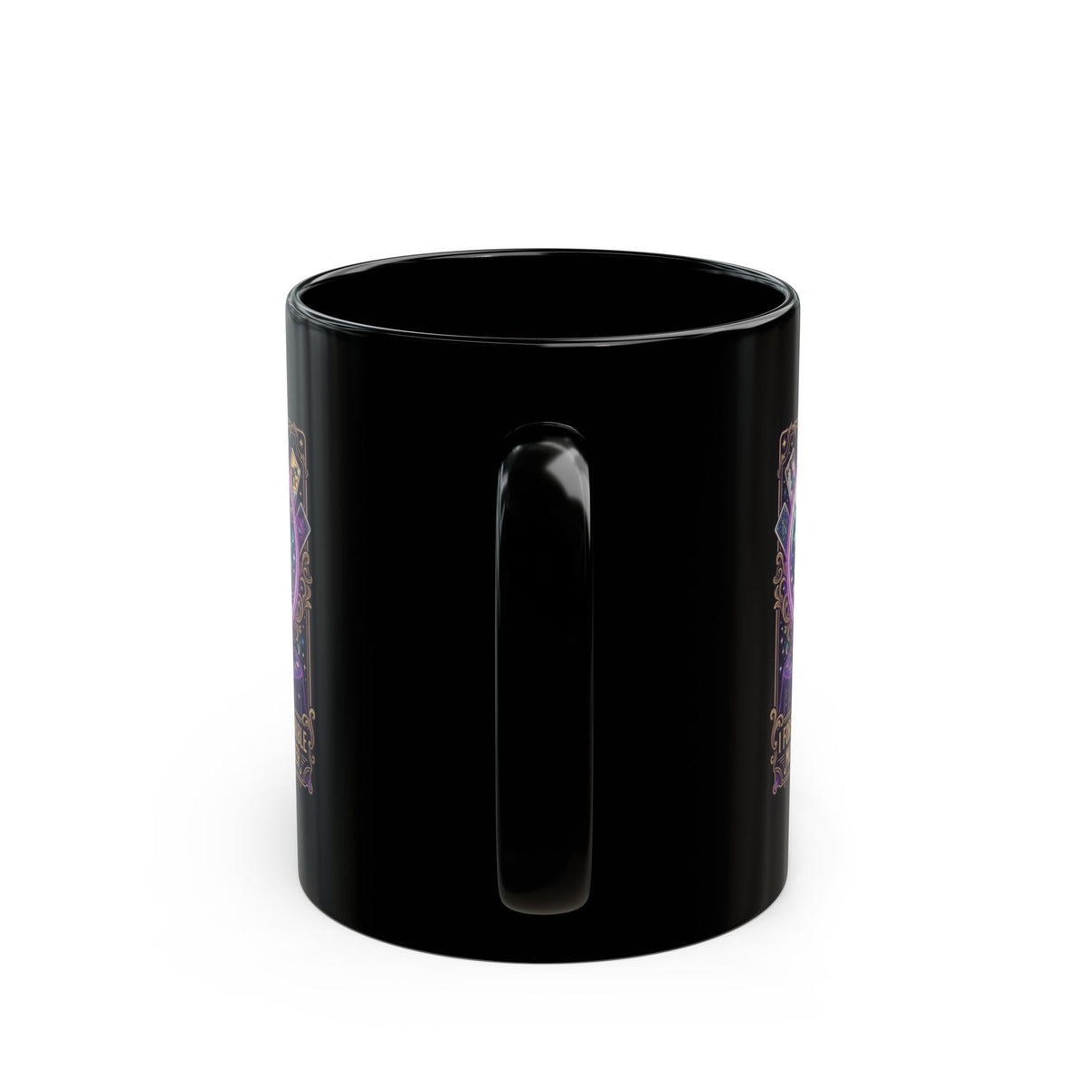 "I Foresee A Terrible Morning After" Black Ceramic Mug