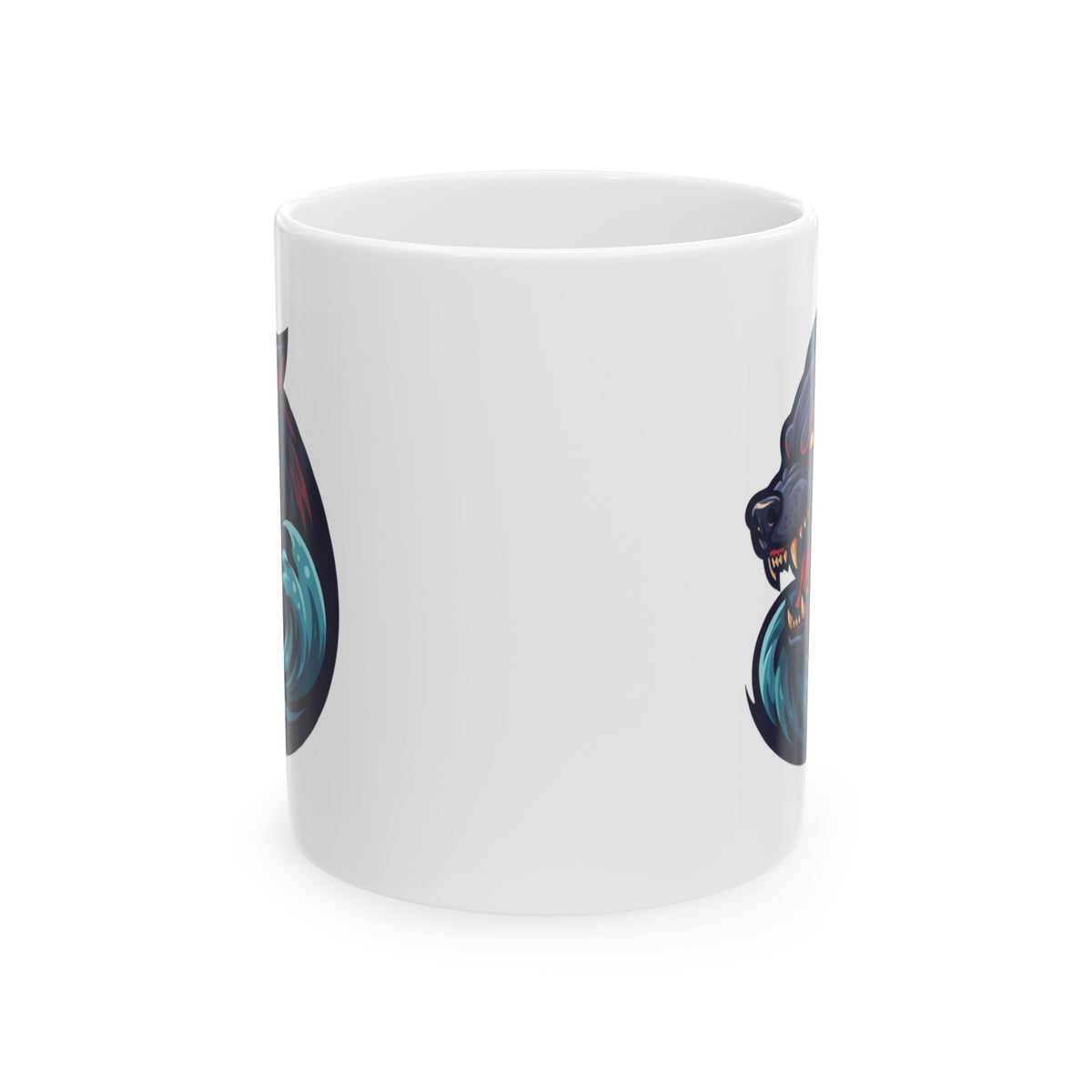 "Charybdis and Scylla (Greek Mythology)" White Ceramic Mug — Graphic