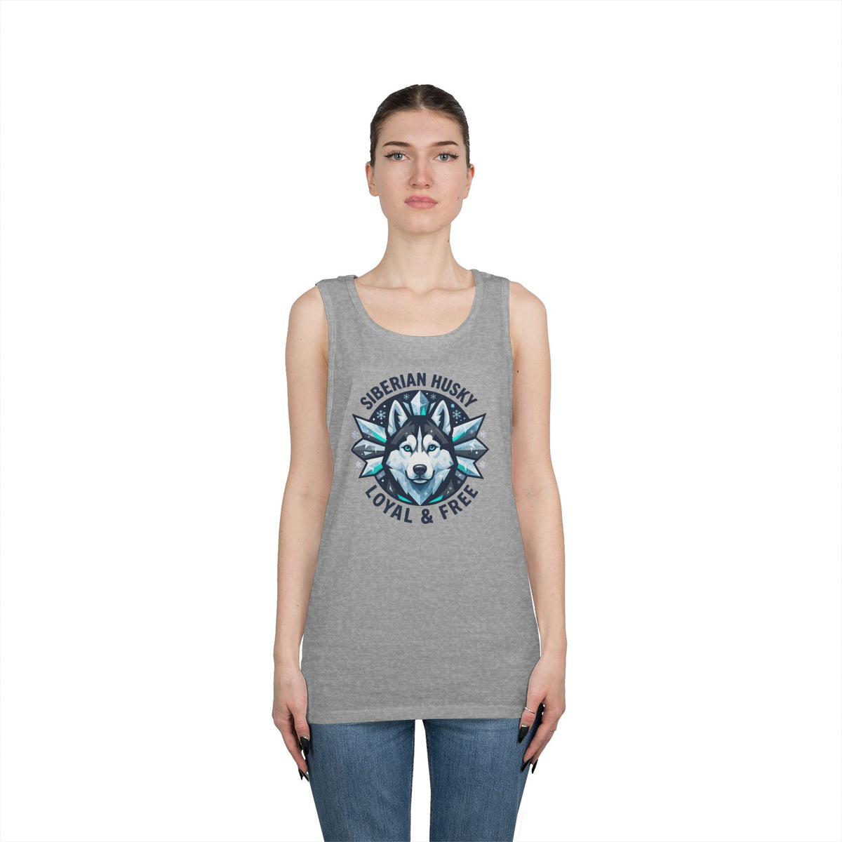 "Siberian Husky Loyal & Free" Tank Top
