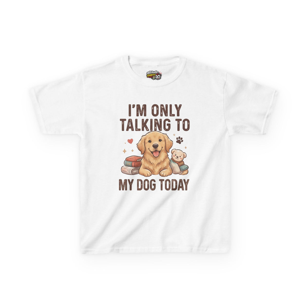 "I'm Only Talking To My Dog Today" Kids Tee