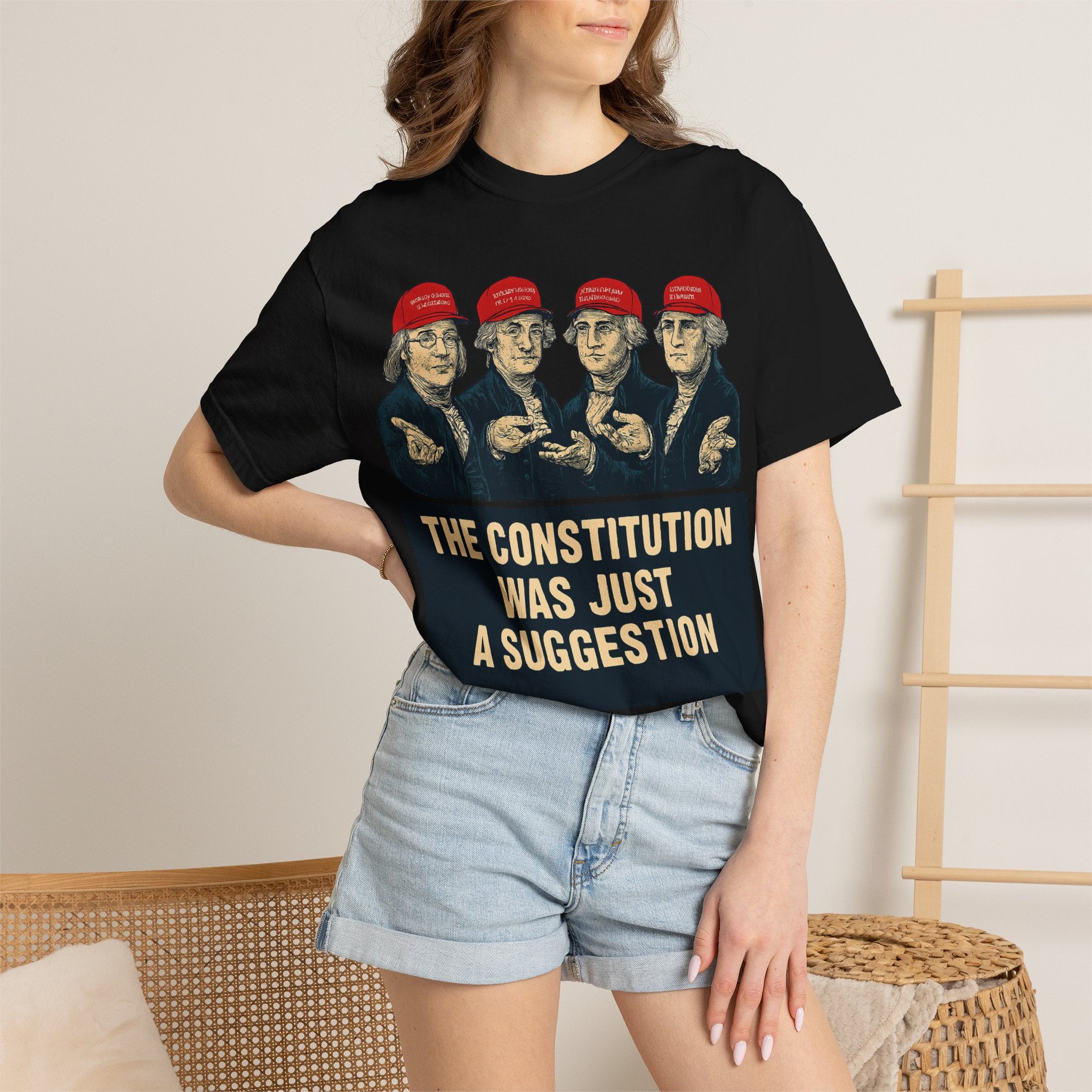 "The Constitution Was Just a Suggestion" Unisex Garment-Dyed T-shirt